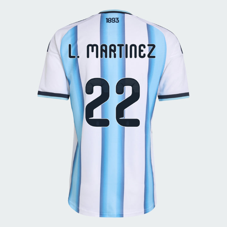 Argentina 2026 I Home Jersey Soccer Player L. MARTINEZ #22 - World Cup 2026