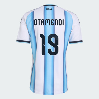 Argentina 2026 I Home Jersey Soccer Player OTAMENDI #19 - World Cup 2026