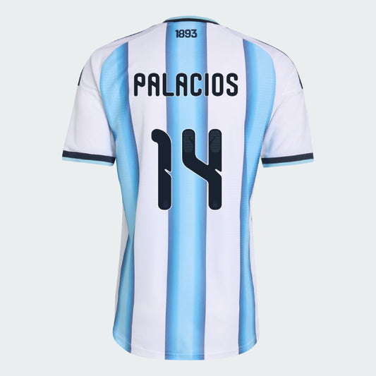 Argentina 2026 I Home Jersey Soccer Player PALACIOS #14 - World Cup 2026