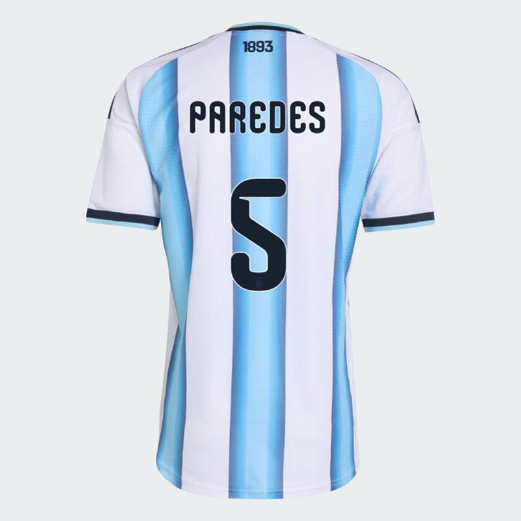 Argentina 2026 I Home Jersey Soccer Player PAREDES #5 - World Cup 2026