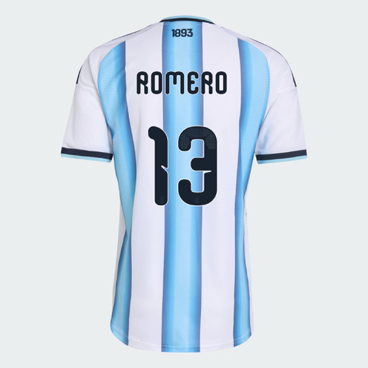 Argentina 2026 I Home Jersey Soccer Player ROMERO  #13 - World Cup 2026
