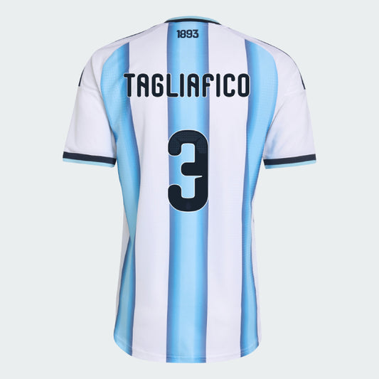 Argentina 2026 I Home Jersey Soccer Player TAGLIAFICO #3 - World Cup 2026
