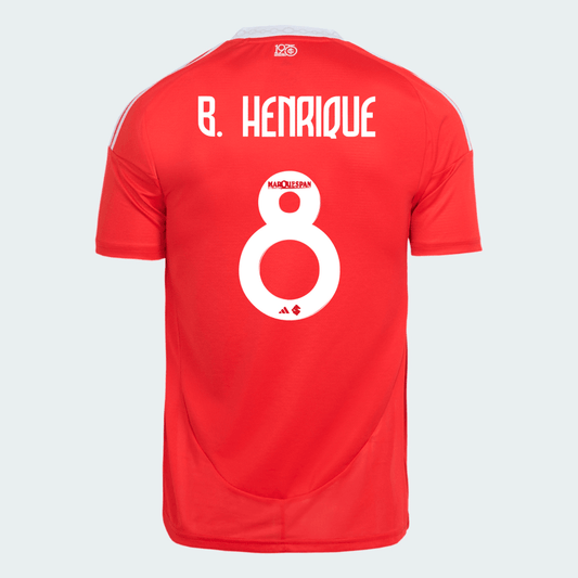 Internacional 2025/26 I Home Jersey Soccer B. Henrique #8 - Fan Version