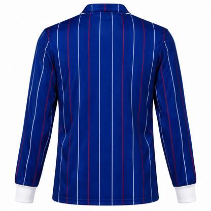France Home Long Sleeve Retro Jersey 1980-84