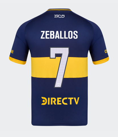 Boca Juniors Home ZEBALLOS 7 Jersey 25-26