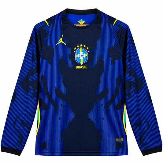 Brazil Away Long Sleeve Jersey 26-27