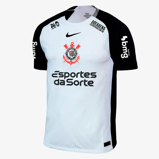 Corinthians 2025/26 I Home Jersey Soccer Full Sponsors - Player Version