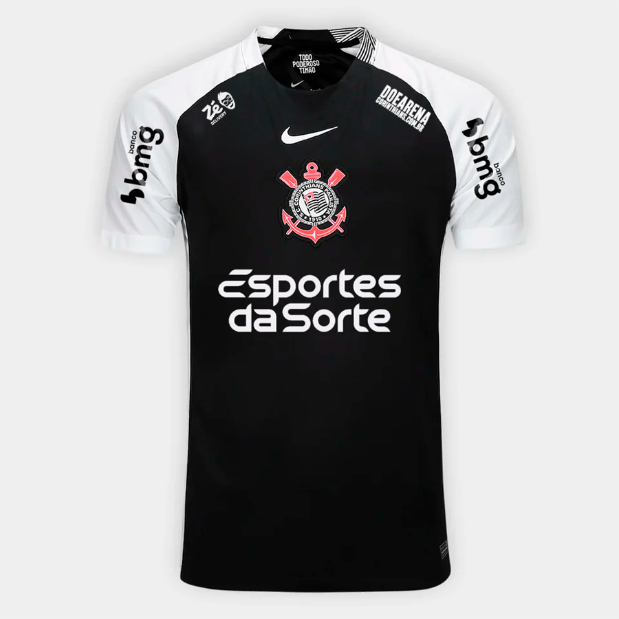 Corinthians 2025/26 II Away Jersey Soccer Full Sponsors - Fan Version