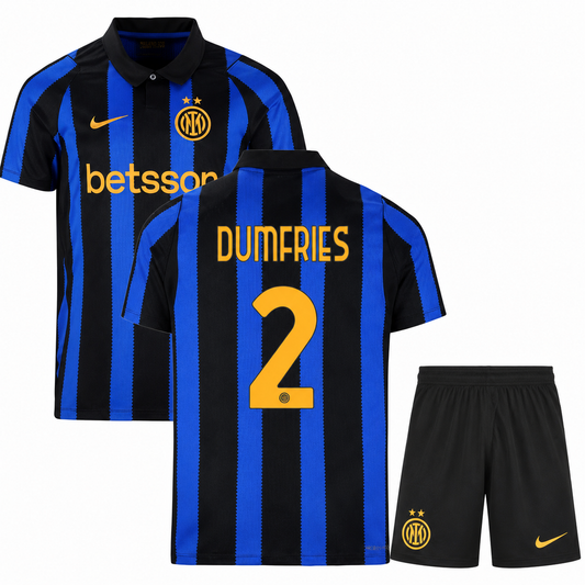 Inter Milan Home Kids Kit 26/27 - DUMFRIES #2