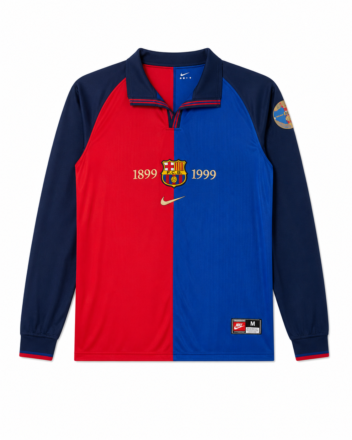 Barcelona Home Retro Long Sleeve Jersey 98-99