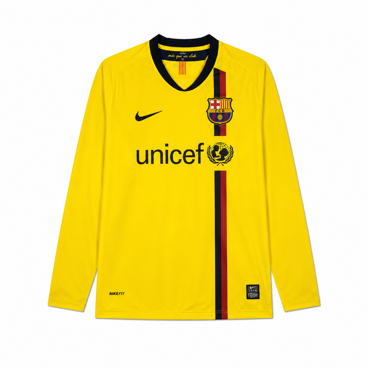 Barcelona Away Retro Long Sleeve Jersey 08-09