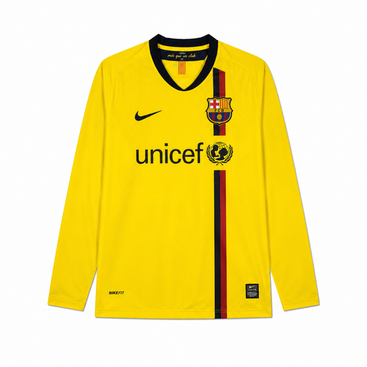 Barcelona Away Retro Long Sleeve Jersey 08-09