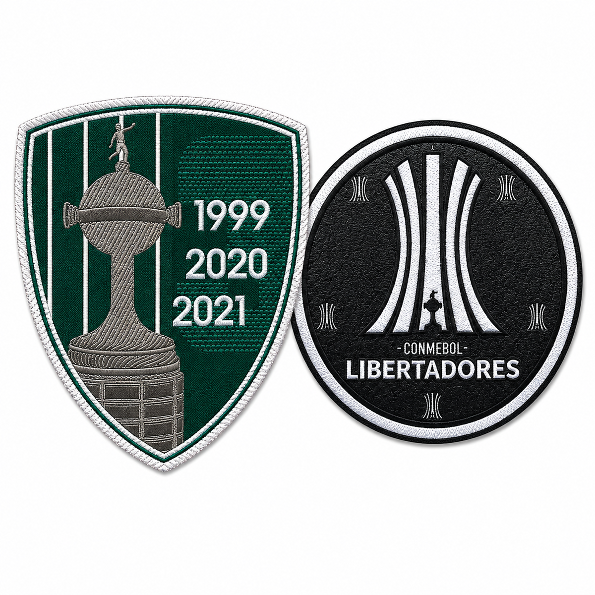 Patch Campeão Libertadores - Palmeiras (2 peças · Mangas Esquerda + Direita)