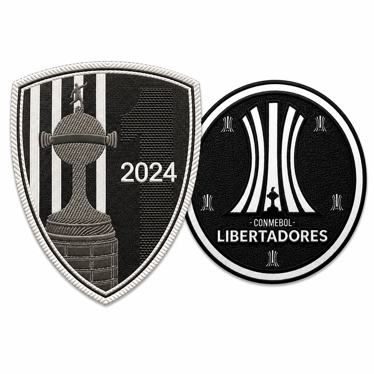 Patch Campeão Libertadores - Botafogo (2 peças · Mangas Esquerda + Direita)