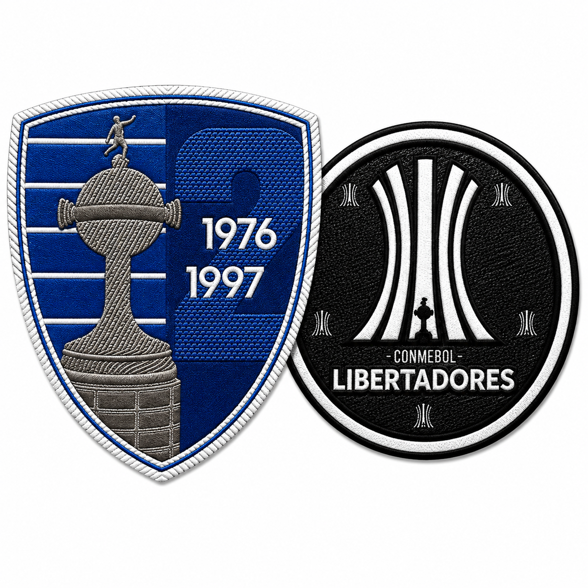 Patch Campeão Libertadores - Cruzeiro (2 peças · Mangas Esquerda + Direita)