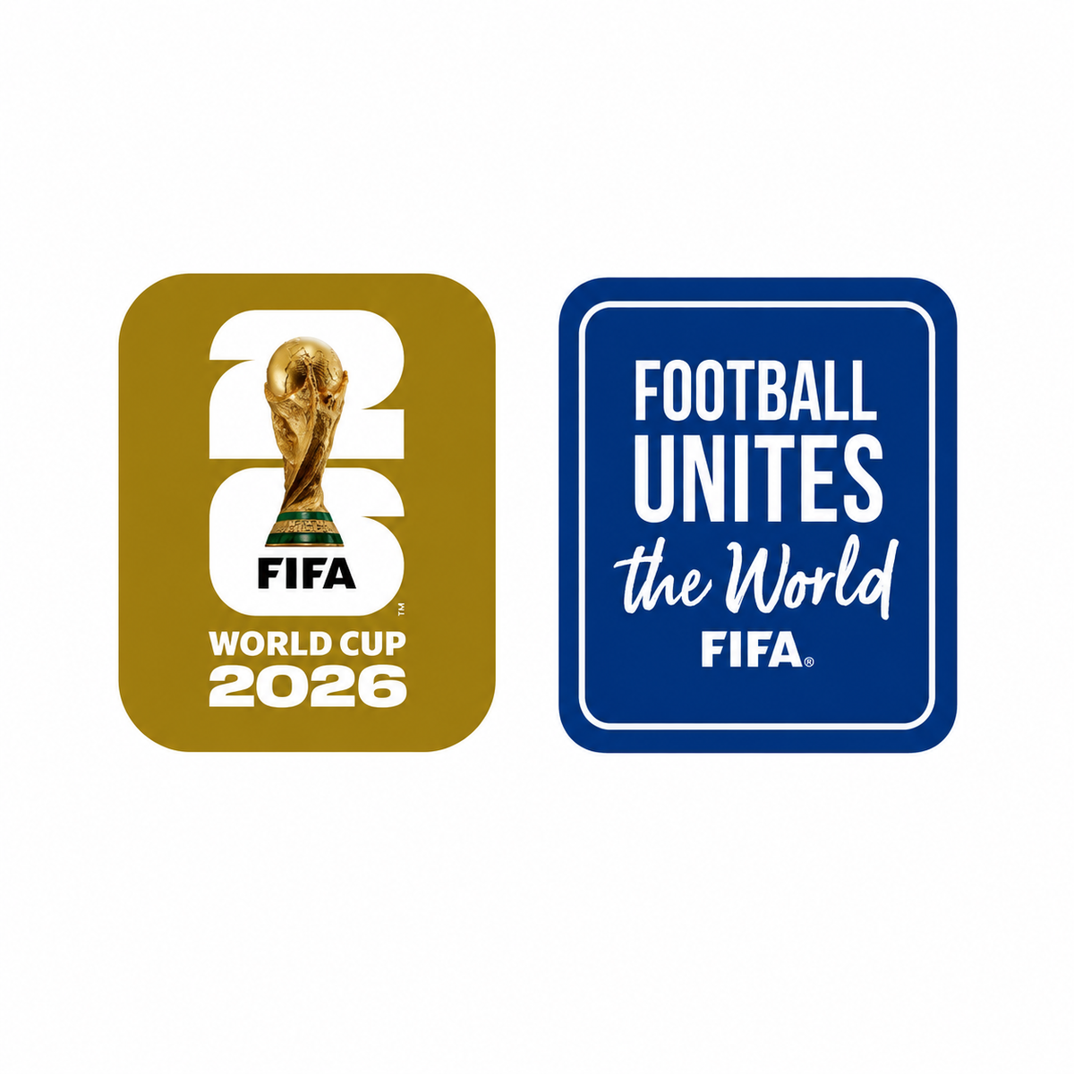 FIFA World Cup 2026 Gold Patches (2 pcs · Right + Left Sleeve)