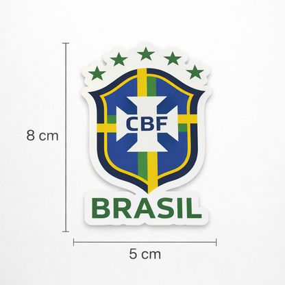 Brazil CBF Sticker – Pack 2 Stickers Vinyl Decal for Car Window