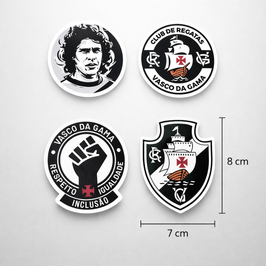 Vasco da Gama Sticker – Pack 4 Stickers Vinyl Decal for Car Window
