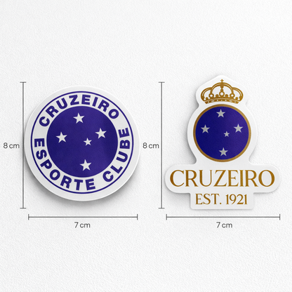 Cruzeiro Sticker – Pack 2 Stickers Vinyl Decal for Car Window
