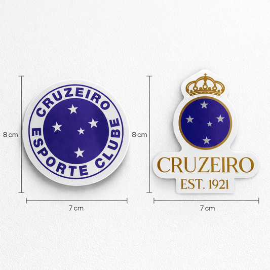 Cruzeiro Sticker – Pack 2 Stickers Vinyl Decal for Car Window