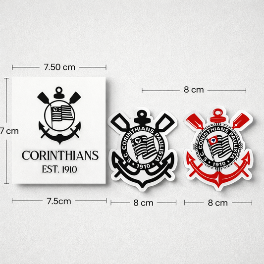 Corinthians Sticker – Pack 3 Stickers Vinyl Decal for Car Window