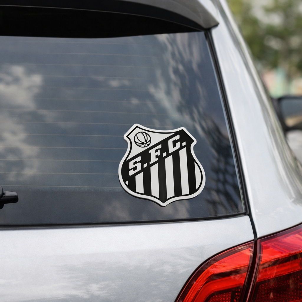 Santos FC Sticker – Pack 2 Stickers Vinyl Decal for Car Window