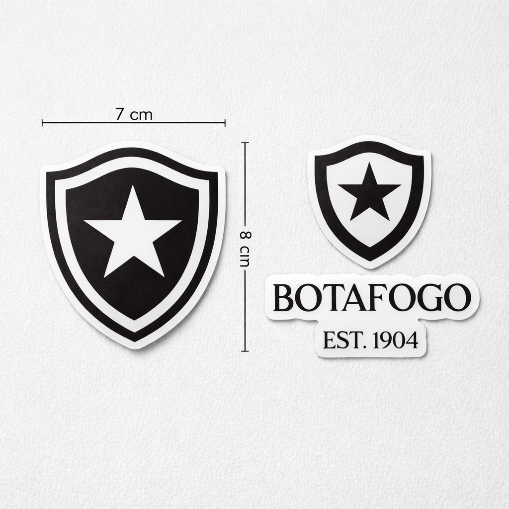 Botafogo Sticker – Pack 2 Stickers Vinyl Decal for Car Window