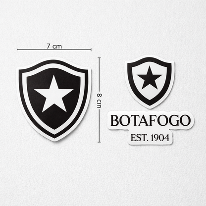 Botafogo Sticker – Pack 2 Stickers Vinyl Decal for Car Window