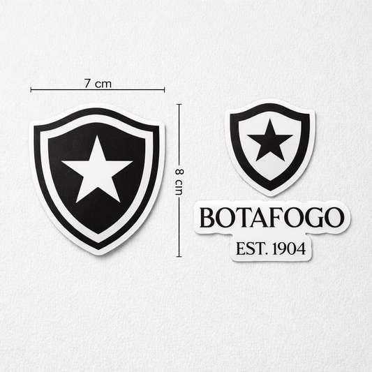 Botafogo Sticker – Pack 2 Stickers Vinyl Decal for Car Window