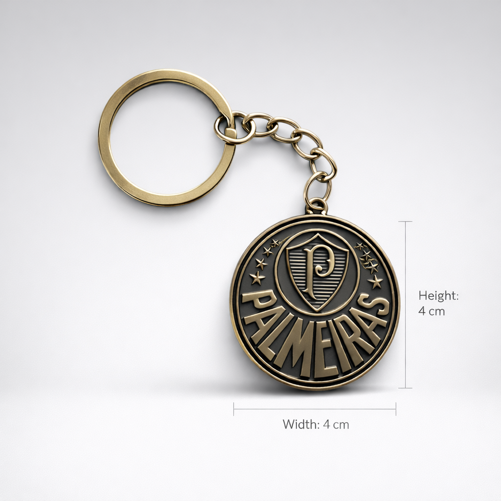 Metal Palmeiras Keychain – 4cm x 4cm