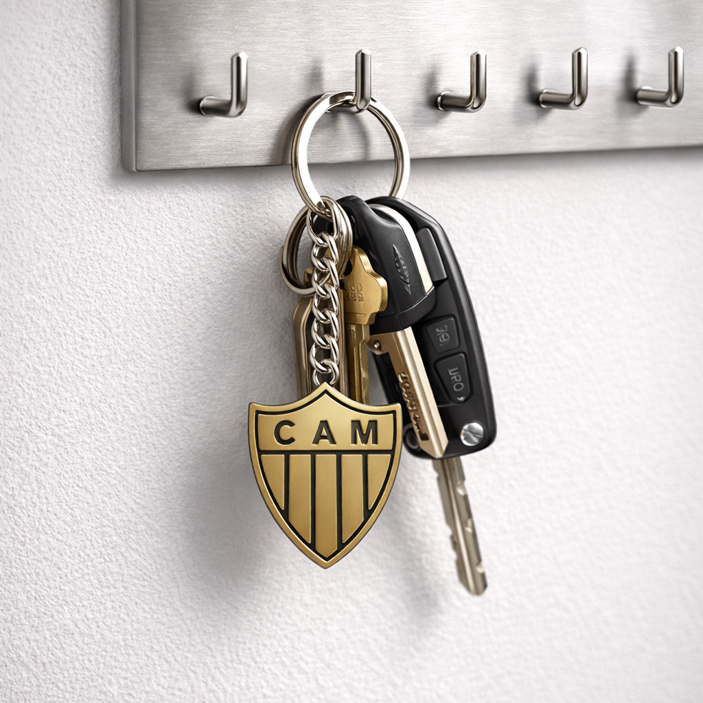 Metal Atletico Mineiro Keychain – 4cm x 3cm