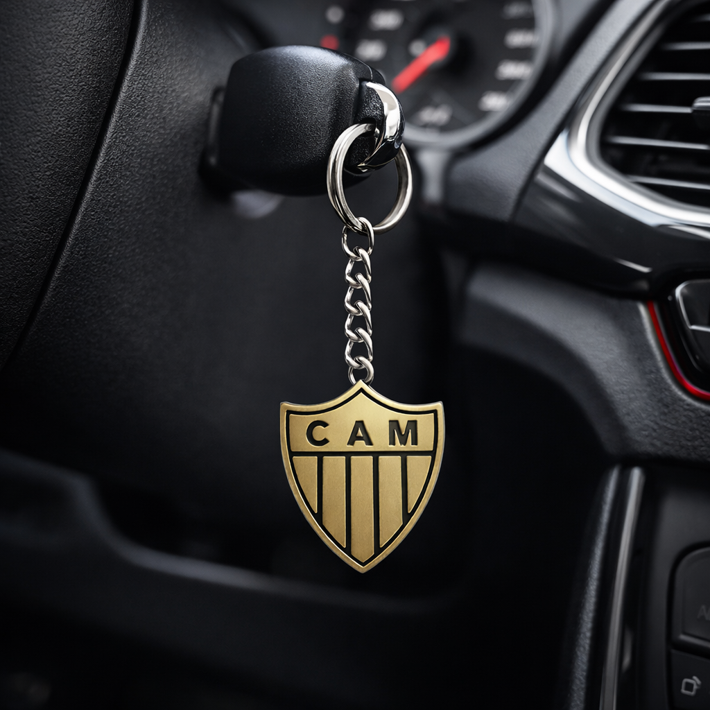 Metal Atletico Mineiro Keychain – 4cm x 3cm