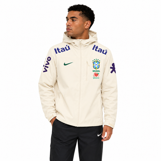 Brazil training Suit Jacket Beige 2026 - FIFA World Cup