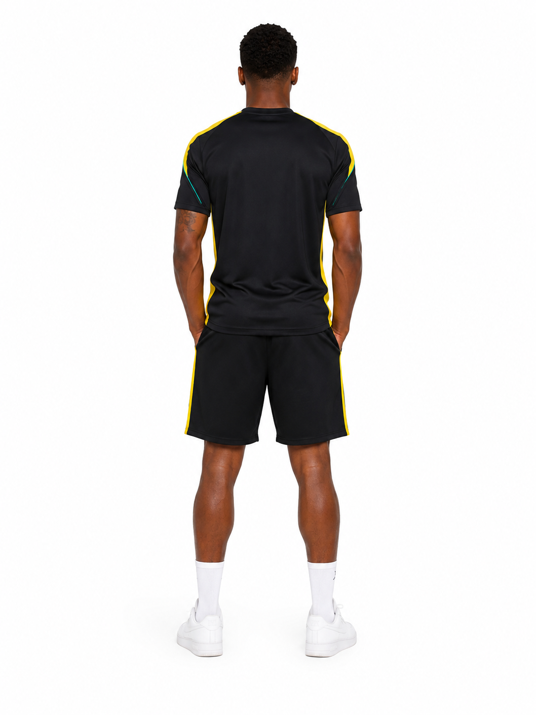Brazil Short Training Suit Jordan Black - Yellow 2026 - FIFA World Cup