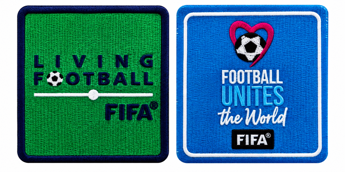 FIFA World Cup 2022 GREEN/ dark BLUE Patches (2 pcs · Right + Left Sleeve)