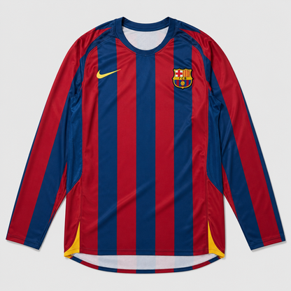 Ronaldinho FC Barcelona 2005/06 Reissue Long Sleeve Jersey