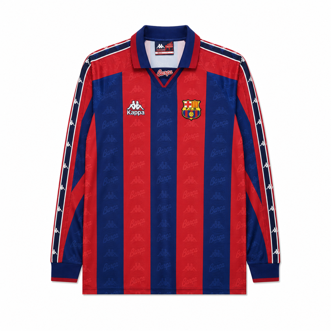 Barcelona Home Retro Long Sleeve Jersey 96-97