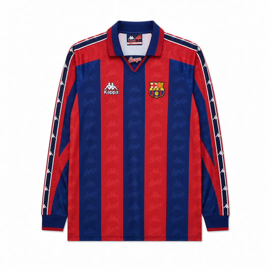 Barcelona Home Retro Long Sleeve Jersey 96-97