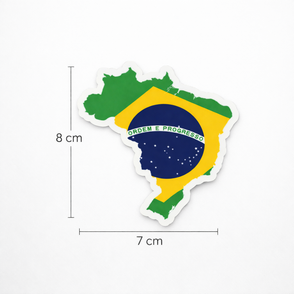 Brazil CBF Sticker – Pack 2 Stickers Vinyl Decal for Car Window