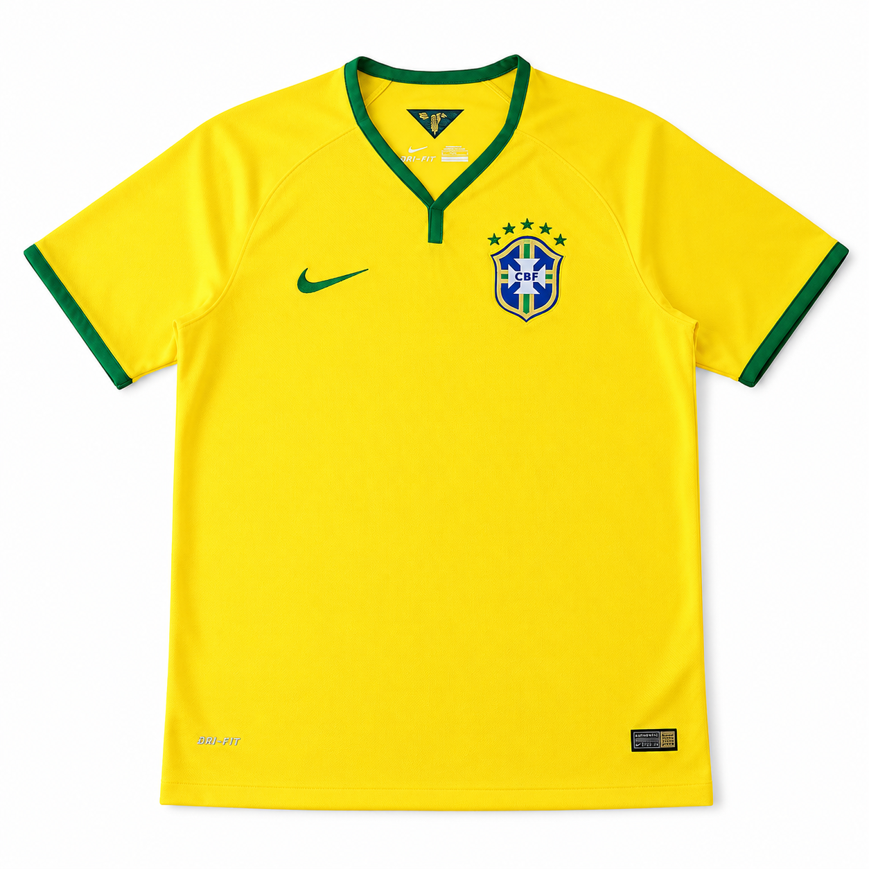 Brazil Home 2014 Jersey Soccer - Retro Version