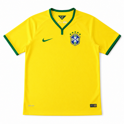 Brazil Home 2014 Jersey Soccer - Retro Version