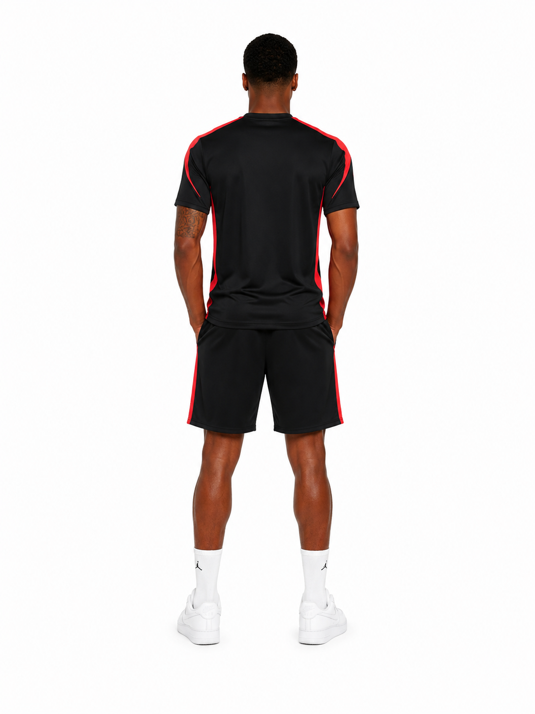 Brazil Short Training Suit Jordan Black - Red 2026 - FIFA World Cup
