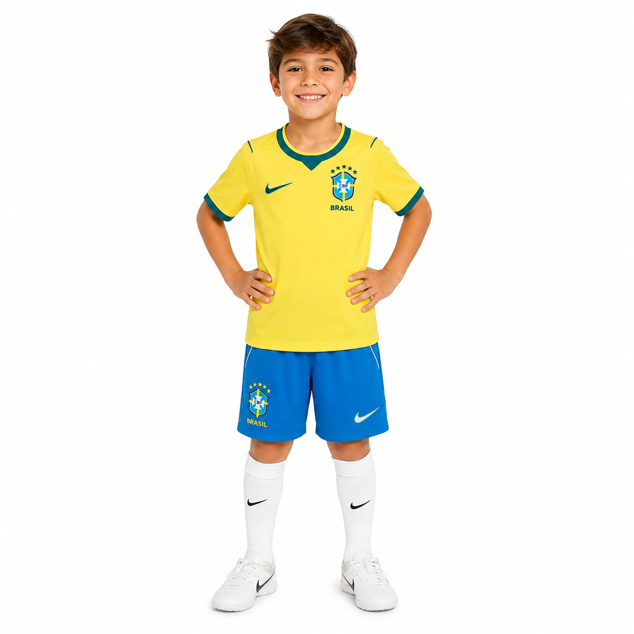 Brazil 2026 Home Jersey Soccer Kids Kit - World Cup 2026