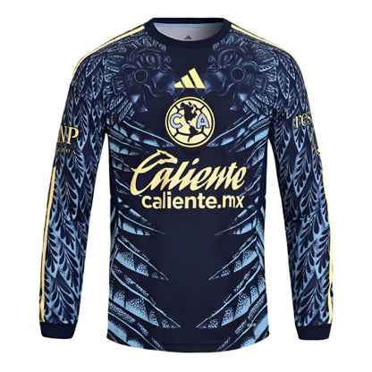 Club América Away J. DOS SANTOS 6 Long Sleeve Jersey 25-26