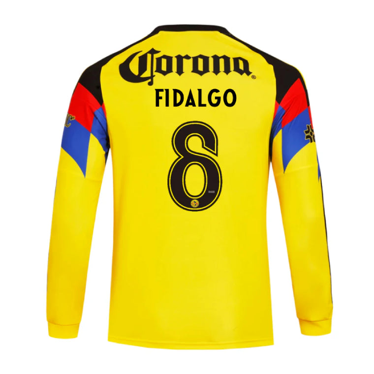 Club América Home FIDALGO 8 Long Sleeve Jersey 25-26