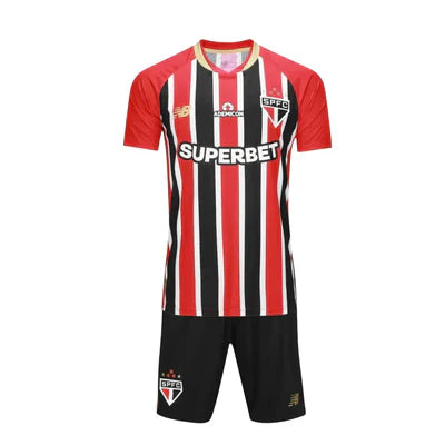 São Paulo 2025/26 Away Jersey Soccer - Kit Kids