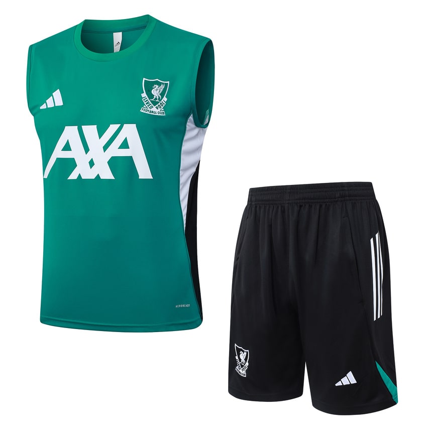 Liverpool Training Tank Top Kit Green/Black 25/26