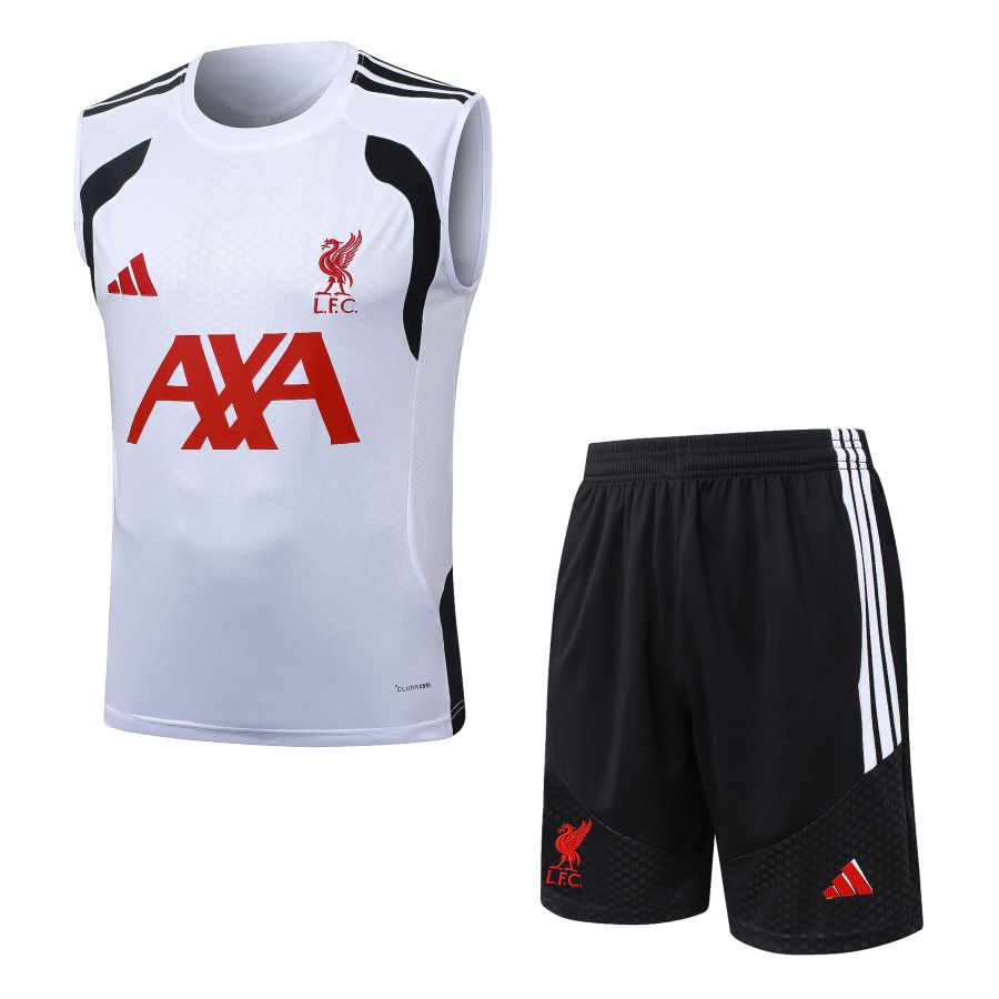 Liverpool Training Tank Top Kit White/Black 26/27