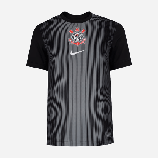Corinthians 2025/26 Goalkeeper Jersey Soccer Black - Fan Version