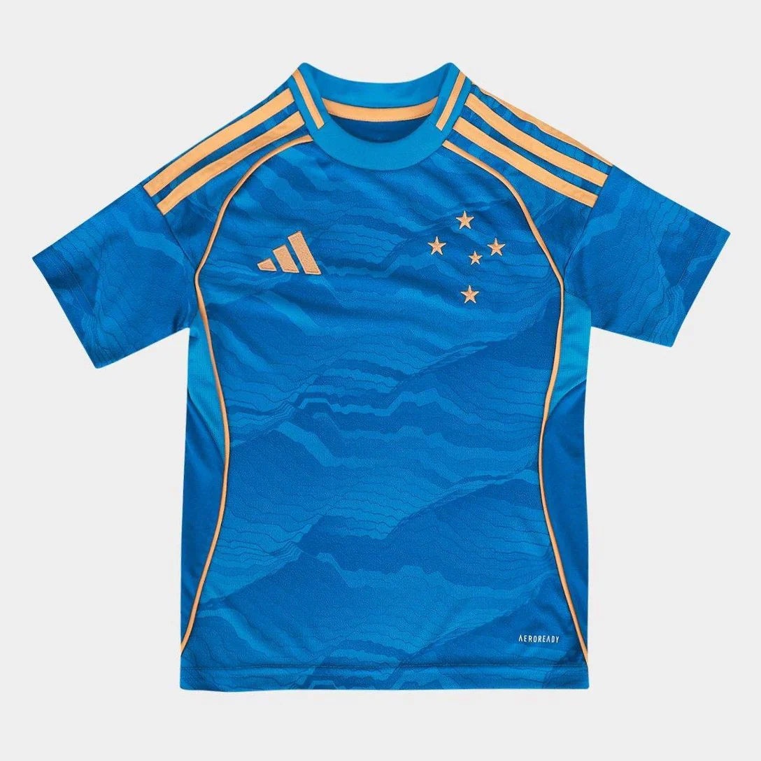 Cruzeiro 2025/26 Home Jersey Soccer - Kids Kit